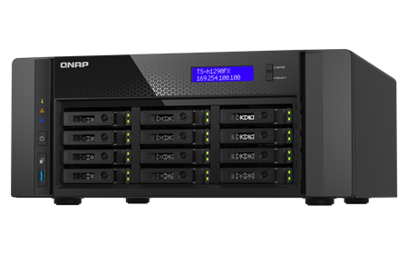 ذخیره ساز تحت شبکه QNAP مدل TS-h1290FX-7302P-256G