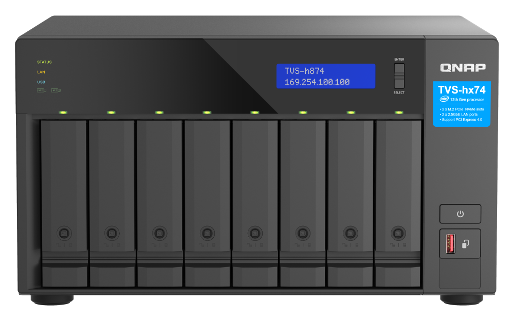 ذخیره ساز تحت شبکه کیونپ مدل TVS-h874-i7-32G